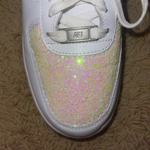 Nike Shoes Custom Icy Pink Glitter Air Force S Poshmark